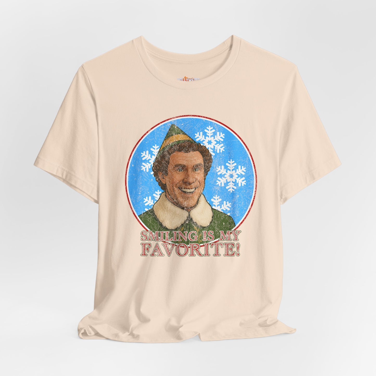 Buddy The Elf Inspired T-Shirt, Christmas Movie Tee, Holiday Film Shirt, Smiling Is My Favorite Top