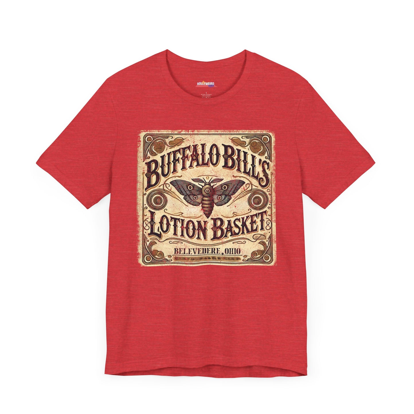 Buffalo Bill's Lotion Basket T-Shirt - Unisex Graphic Tee, Funny Movie Shirt, Pop Culture Gift, Cult Classic Apparel, Vintage Film Tee