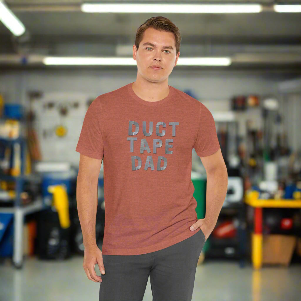 Duct Tape Dad (Duct Tape) funny T-Shirt for DIY Dad, Unisex Tee, DIY Dad Shirt, DIYer Shirt