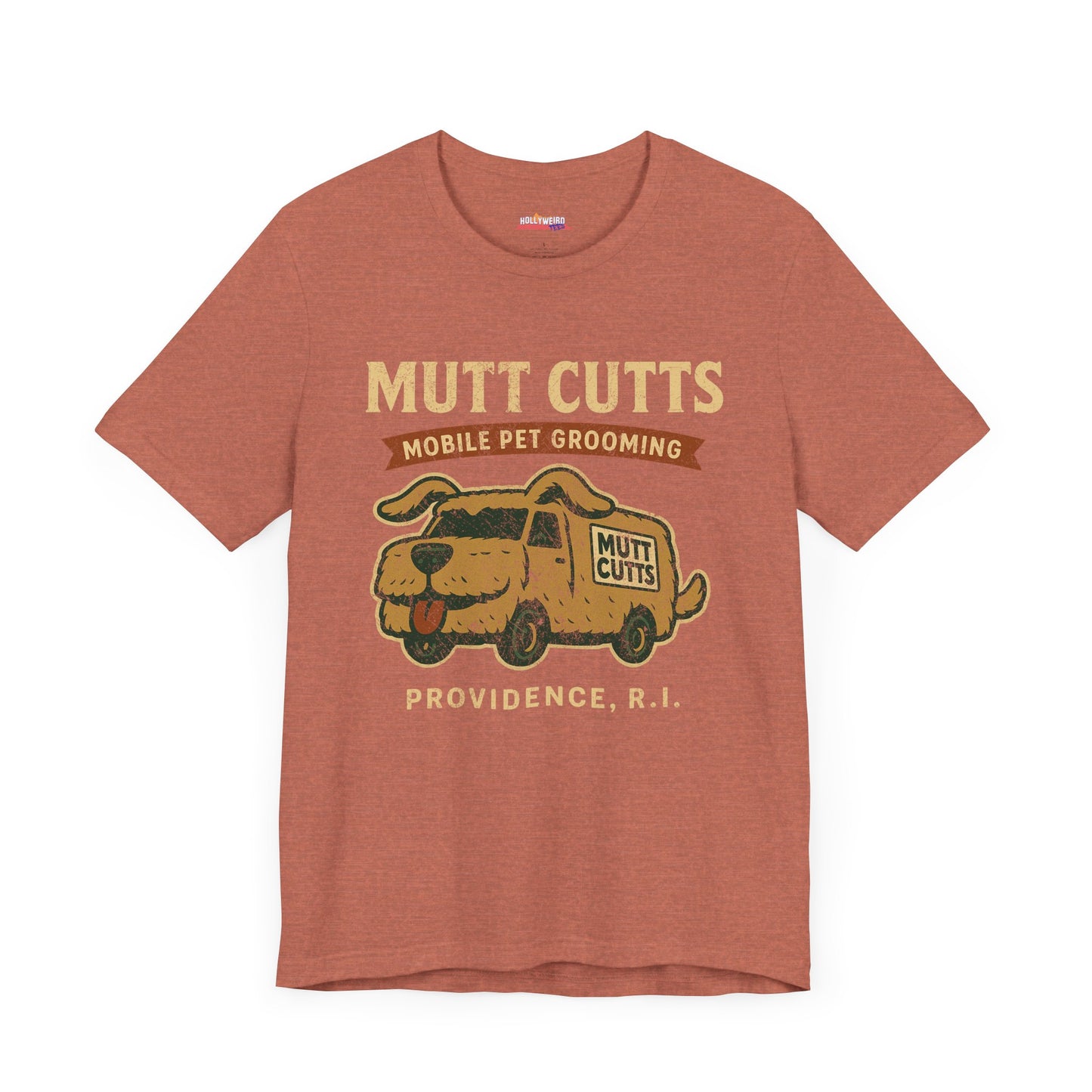 MUTT CUTTS Mobile Pet Groom T-Shirt, Dog Lover Tee, Animal Groomer Shirt, Funny Graphic Tee, Pet Salon Top, Dog Grooming Apparel