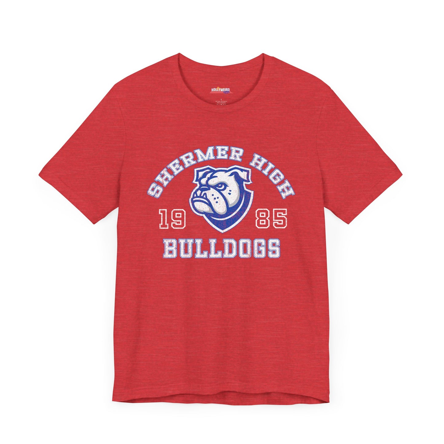 Shermer High School Bulldogs 1985 Unisex Tee, Vintage 80s School Shirt, Retro High School Graphic T-Shirt, Classic Schoolwear Top, Back to