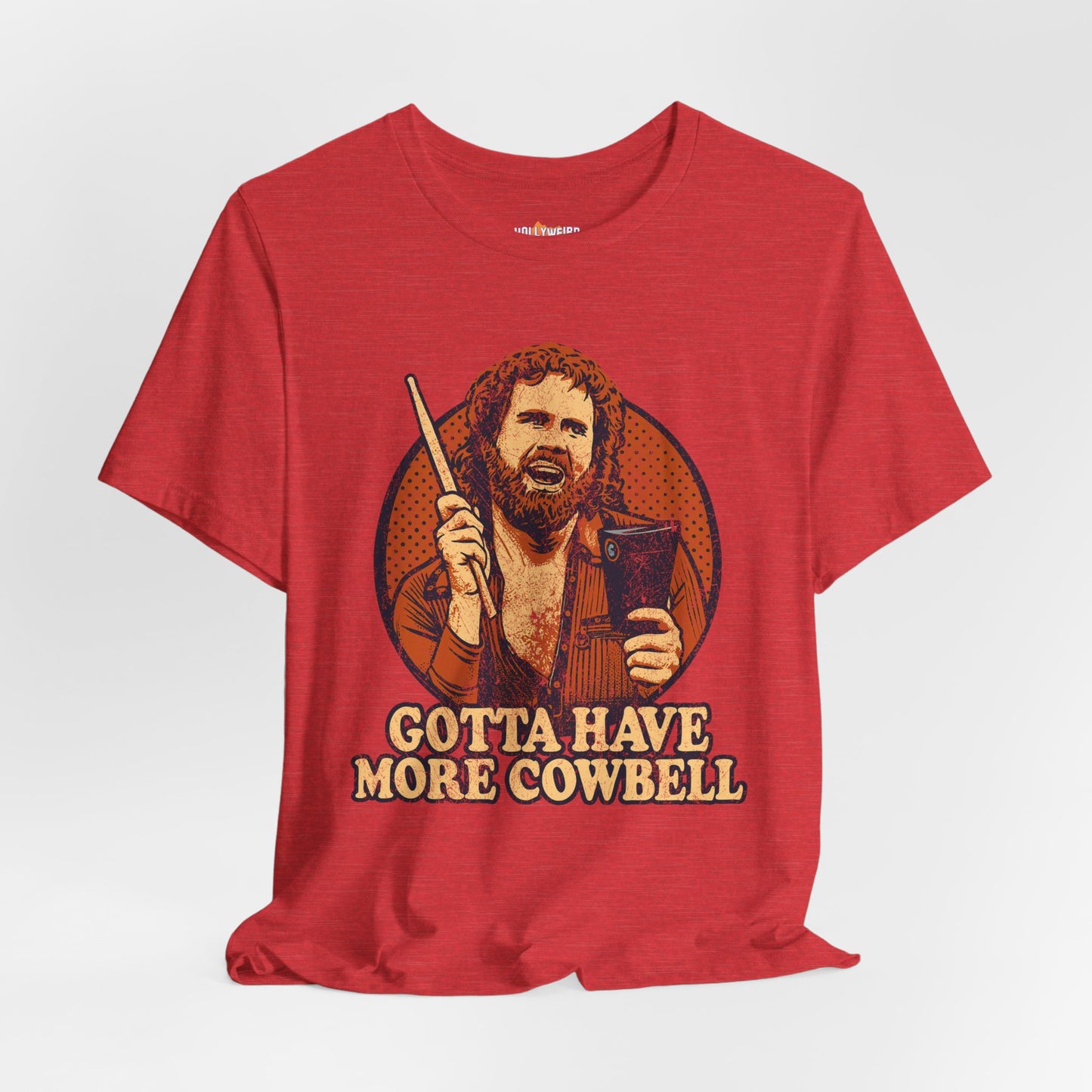 Cowbell Fan Tee, Will Ferrell SNL Shirt, Unisex Graphic T-Shirt, Funny Music Lover Top, Gift for Comedy Fan, Jersey Tee