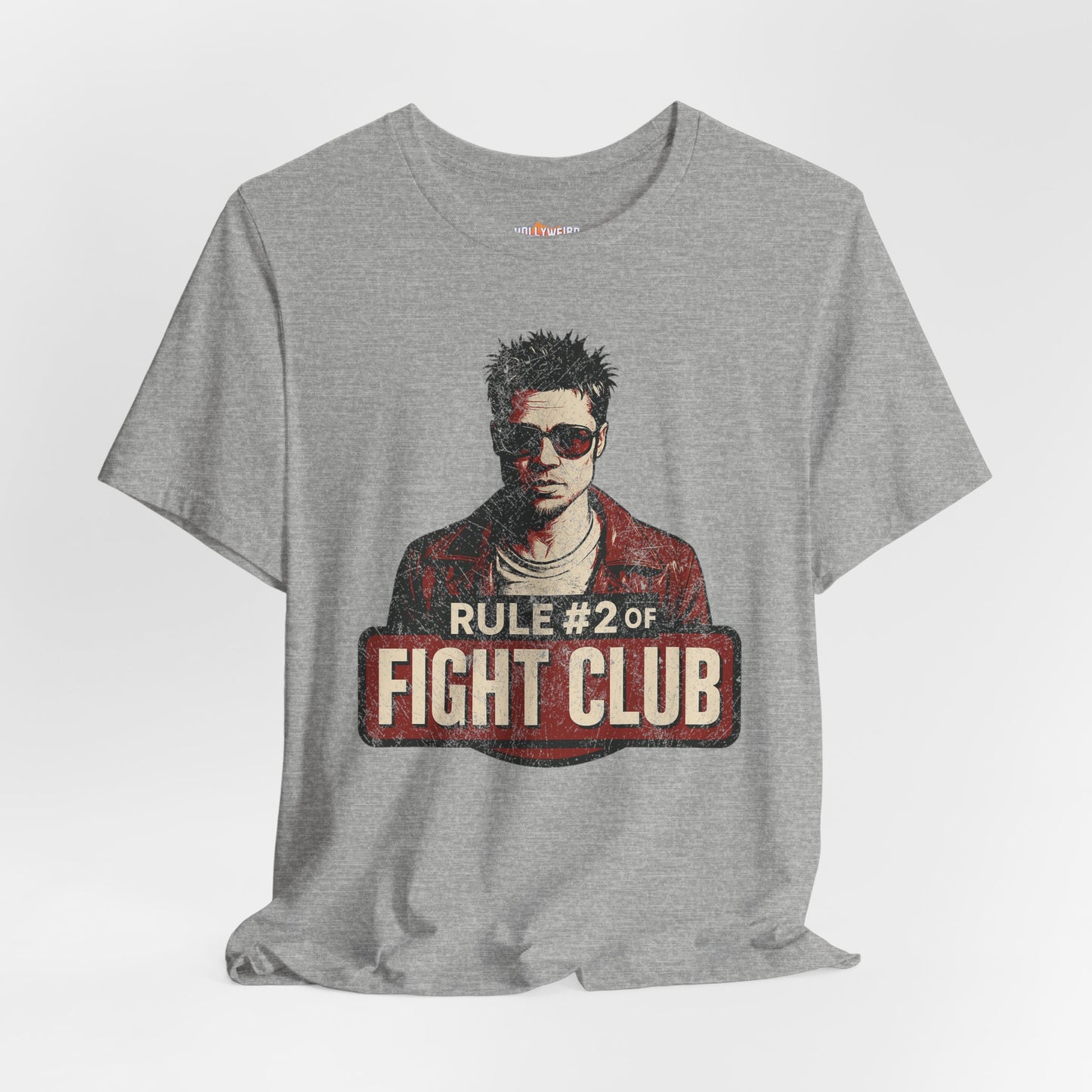 Fight Club Tyler Durden Fan T-Shirt, Unisex Tee, Rule #2 Movie Quote Shirt, Fight Club Inspired Clothing, Novelty Graphic Tee