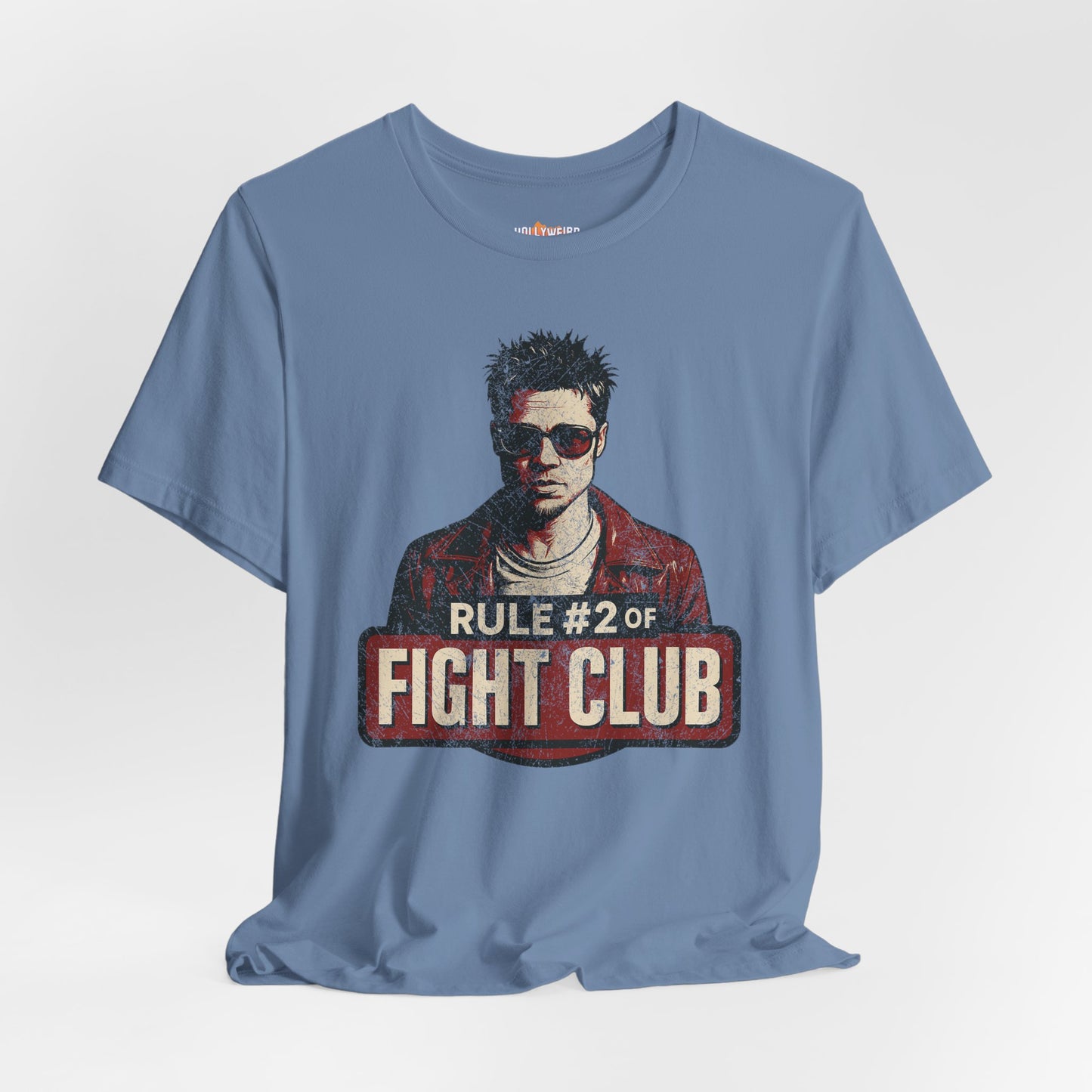 Fight Club Tyler Durden Fan T-Shirt, Unisex Tee, Rule #2 Movie Quote Shirt, Fight Club Inspired Clothing, Novelty Graphic Tee