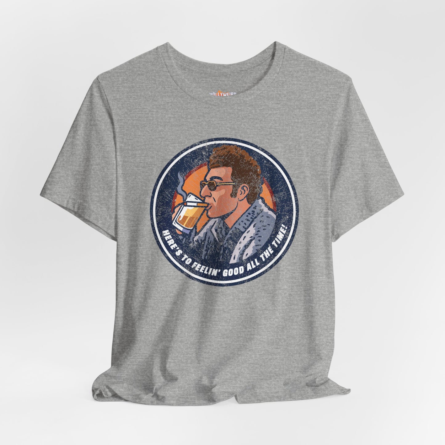 Seinfeld Inspired T-Shirt, Funny Kramer Shirt, Feelin Good Unisex Tee, Comfy Short Sleeve Top, Cool Graphic Tee