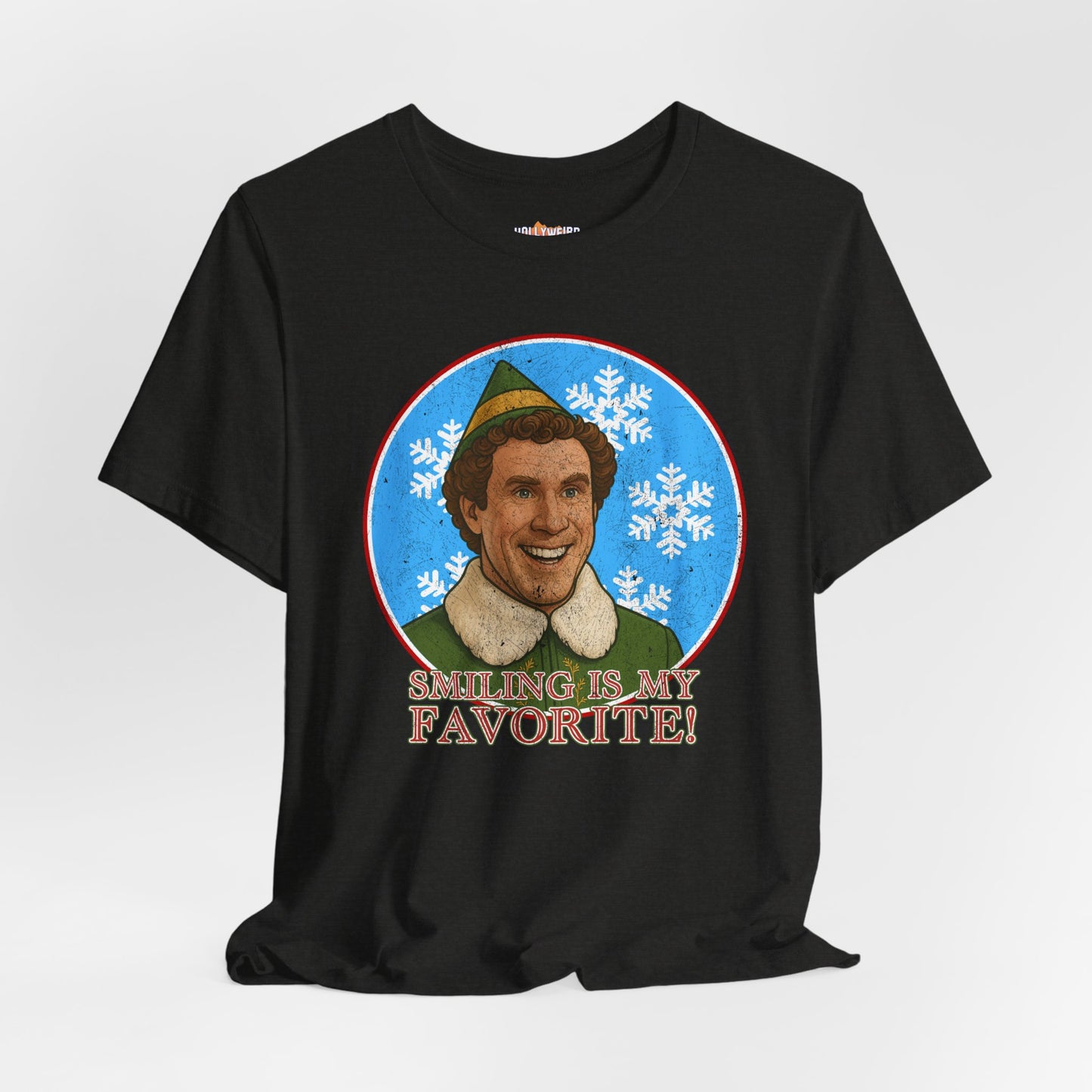 Buddy The Elf Inspired T-Shirt, Christmas Movie Tee, Holiday Film Shirt, Smiling Is My Favorite Top