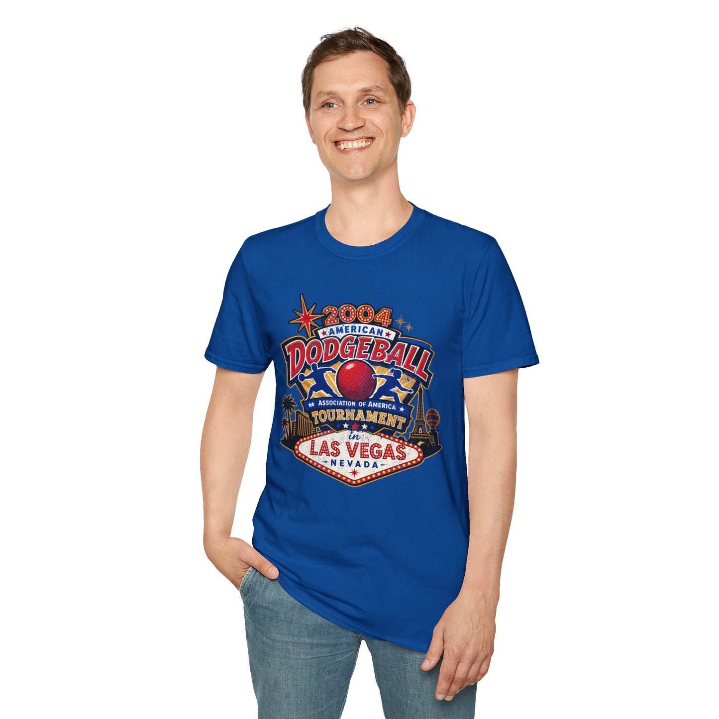 Dodgeball Movie Fan | 2004 American Dodgeball Association Tournament Las Vegas T-Shirt