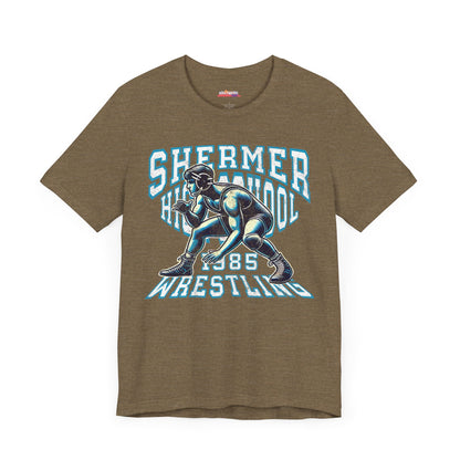 SHERMER High School Wrestling 1985 T-Shirt