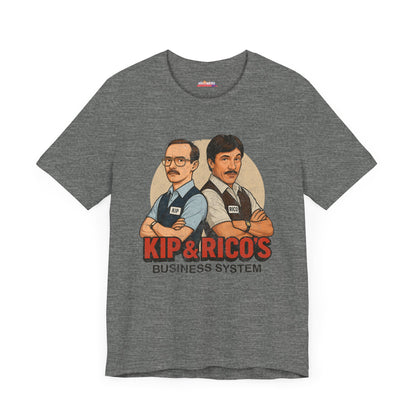 Napoleon Dynamite Kip & Rico's Business System Unisex T-Shirt, Movie Graphic Tee, Funny Cotton Shirt, Gift for Fans, Pop Culture Clothing