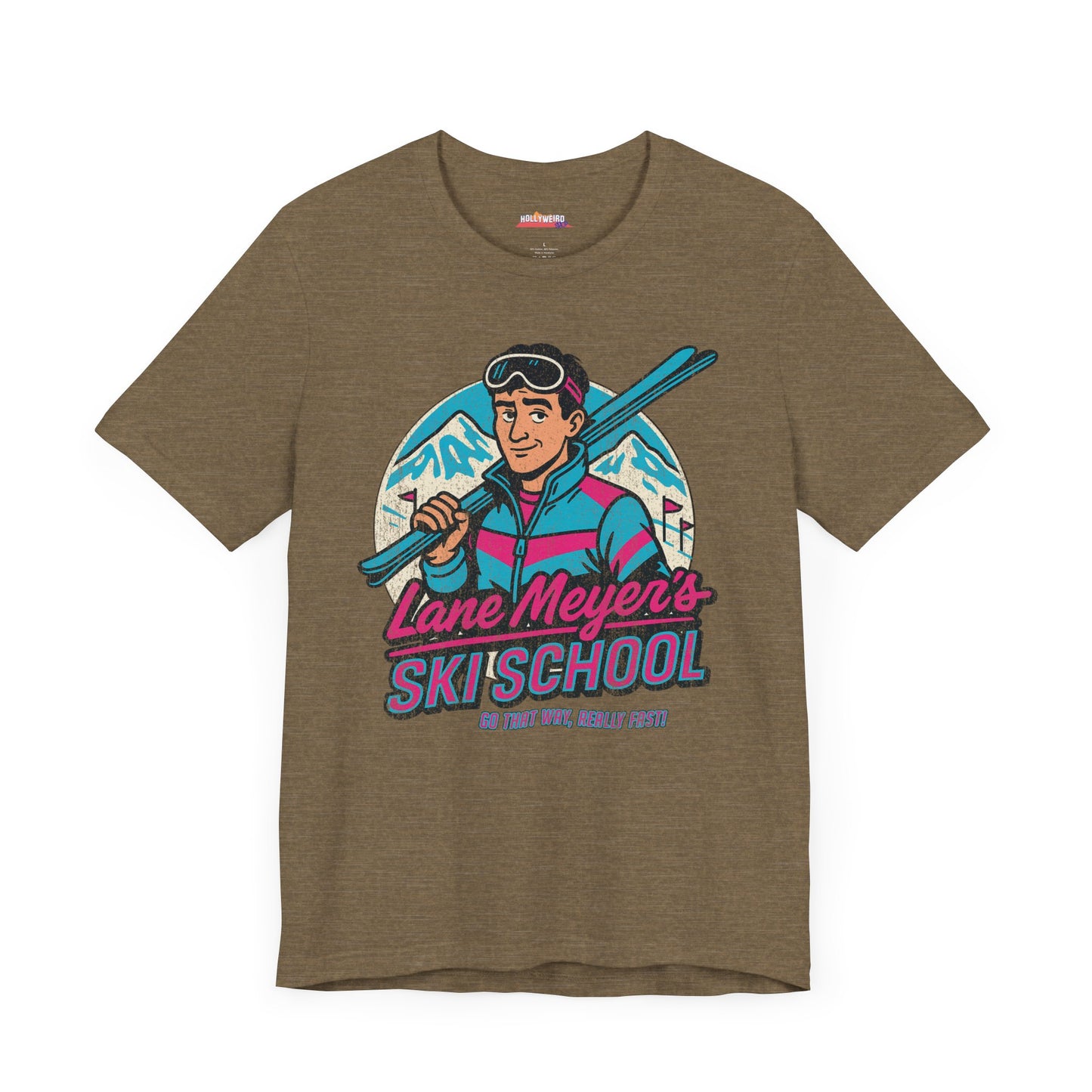 Lane Meyer's Ski School Inspired by Better Off Dead T-Shirt, Funny Retro Skiing Tee, Unisex Ski Lover Gift, Vintage Movie Quote Shirt, 80s