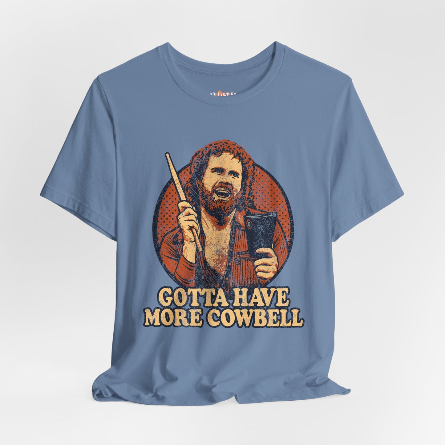 Cowbell Fan Tee, Will Ferrell SNL Shirt, Unisex Graphic T-Shirt, Funny Music Lover Top, Gift for Comedy Fan, Jersey Tee