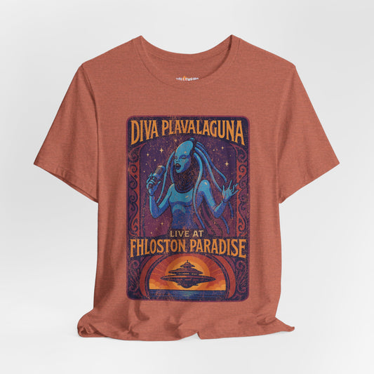 Fhloston Paradise Concert Tee, Fifth Element Movie Shirt, Diva Plavalaguna Unisex Jersey, Fun Movie Inspired Tshirt, Sci-Fi Film Graphic Tee