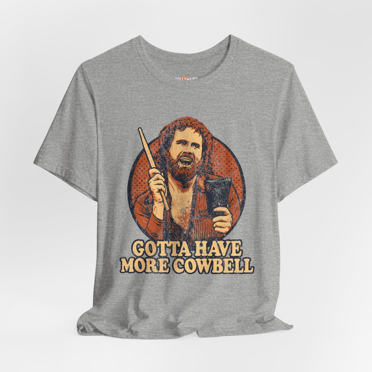 Cowbell Fan Tee, Will Ferrell SNL Shirt, Unisex Graphic T-Shirt, Funny Music Lover Top, Gift for Comedy Fan, Jersey Tee