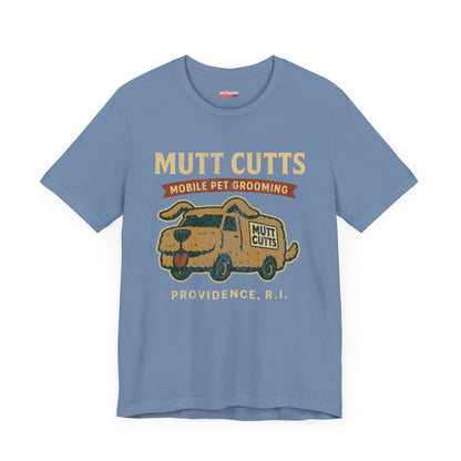 MUTT CUTTS Mobile Pet Groom T-Shirt, Dog Lover Tee, Animal Groomer Shirt, Funny Graphic Tee, Pet Salon Top, Dog Grooming Apparel