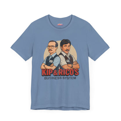 Napoleon Dynamite Kip & Rico's Business System Unisex T-Shirt, Movie Graphic Tee, Funny Cotton Shirt, Gift for Fans, Pop Culture Clothing