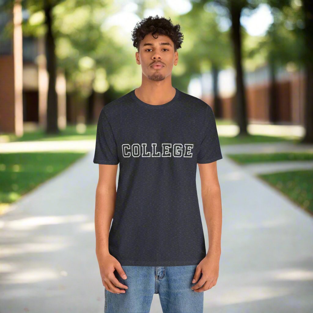 Classic COLLEGE T-Shirt - Vintage Campus Style