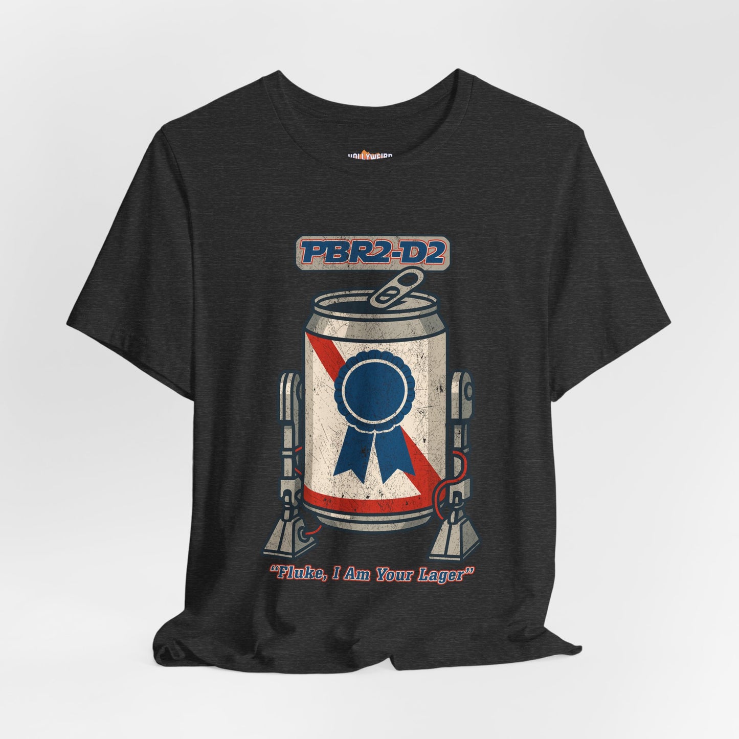 PBR2-D2 Unisex Tee, Pabst Blue Ribbon Beer Star Wars Shirt, Graphic Tee Gift, Short Sleeve Tee Shirt, Beer Lover Clothing