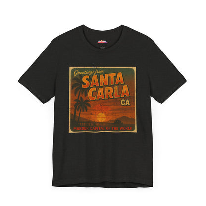 Santa Carla CA Lost Boys Inspired Unisex Tee, Vampire Movie Fan Shirt, Retro 80s Halloween Costume, Horror Movie Lover Gift, Alternative
