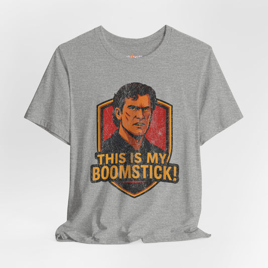Ash Williams Unisex Tee, Evil Dead Bruce Campbell Boomstick T-shirt, Horror Movie Fan Shirt, Halloween Costume, Funny Graphic Tee