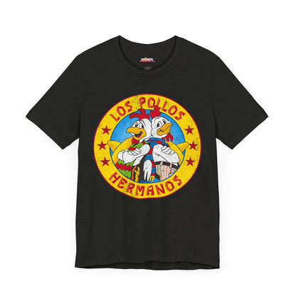 Los Pollos Hermanos Unisex T-Shirt - Breaking Bad Inspired Graphic Tee, Cool TV Show Merch, Classic Cotton Shirt, Trendy Pop Culture