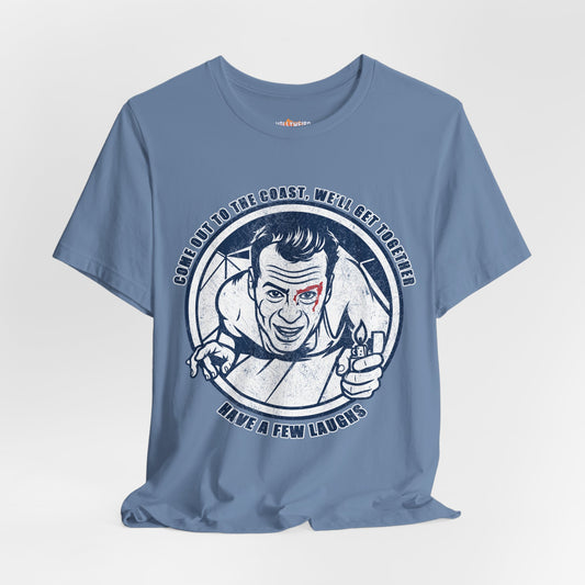 Die Hard Movie Fan Unisex Tee, John McClane Inspired Funny T-Shirt, Christmas Gift, Action Movie Lover Top, Willis, Film Buff Shirt