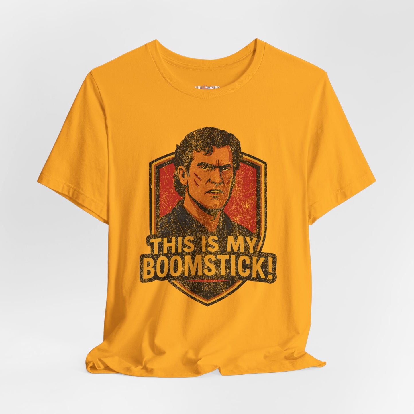 Ash Williams Unisex Tee, Evil Dead Bruce Campbell Boomstick T-shirt, Horror Movie Fan Shirt, Halloween Costume, Funny Graphic Tee