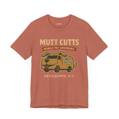 MUTT CUTTS Mobile Pet Groom T-Shirt, Dog Lover Tee, Animal Groomer Shirt, Funny Graphic Tee, Pet Salon Top, Dog Grooming Apparel