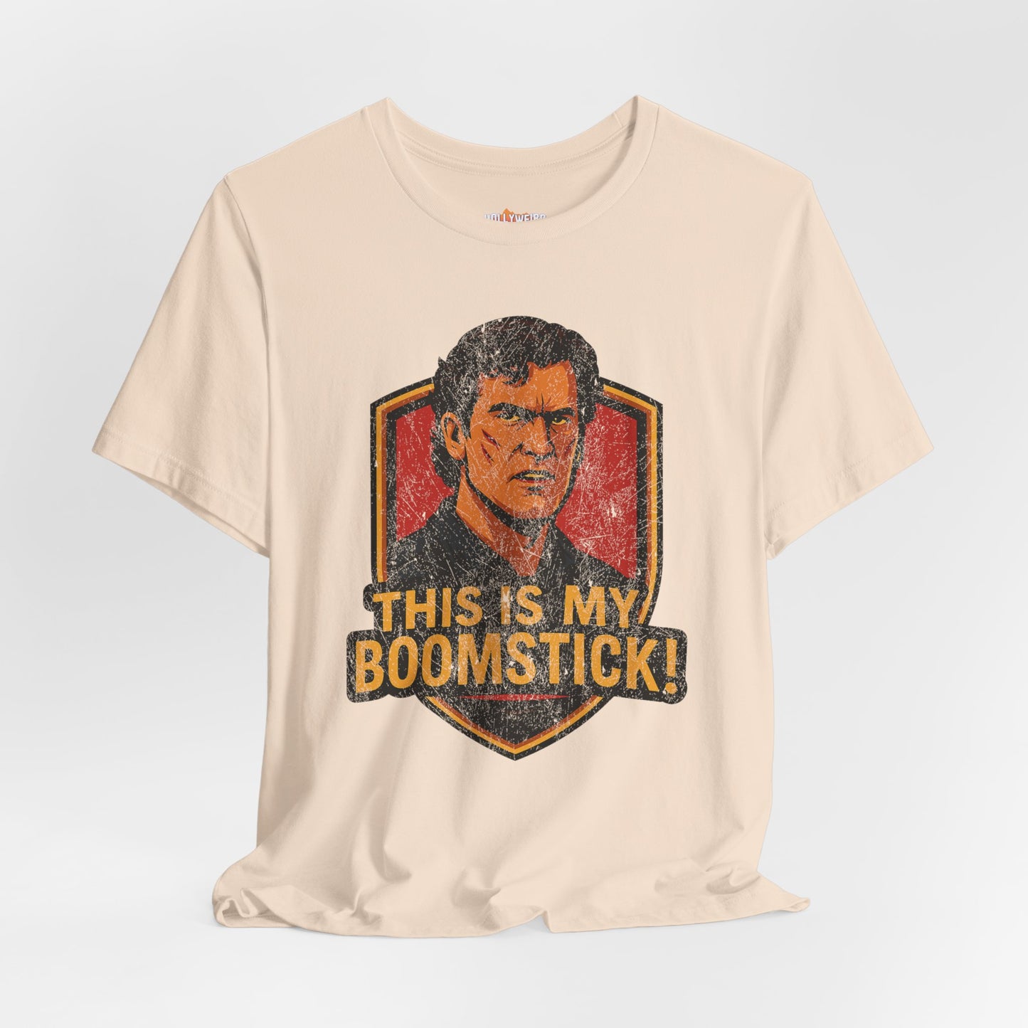 Ash Williams Unisex Tee, Evil Dead Bruce Campbell Boomstick T-shirt, Horror Movie Fan Shirt, Halloween Costume, Funny Graphic Tee