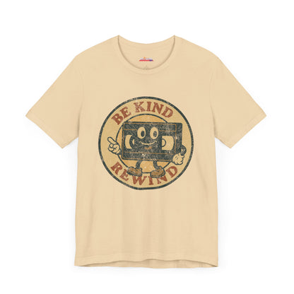 Retro VHS T-Shirt, Be Kind Rewind Tee, Unisex Graphic Top, Movie Lover Gift, 80s Vintage Tshirt