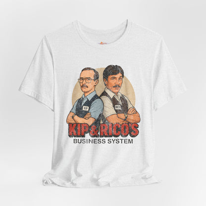 Napoleon Dynamite Kip & Rico's Business System Unisex T-Shirt, Movie Graphic Tee, Funny Cotton Shirt, Gift for Fans, Pop Culture Clothing