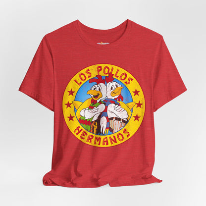 Los Pollos Hermanos Unisex T-Shirt - Breaking Bad Inspired Graphic Tee, Cool TV Show Merch, Classic Cotton Shirt, Trendy Pop Culture