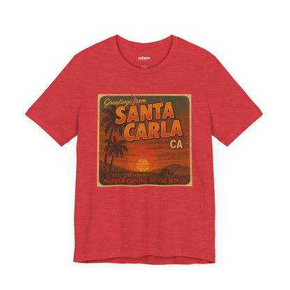 Santa Carla CA Lost Boys Inspired Unisex Tee, Vampire Movie Fan Shirt, Retro 80s Halloween Costume, Horror Movie Lover Gift, Alternative