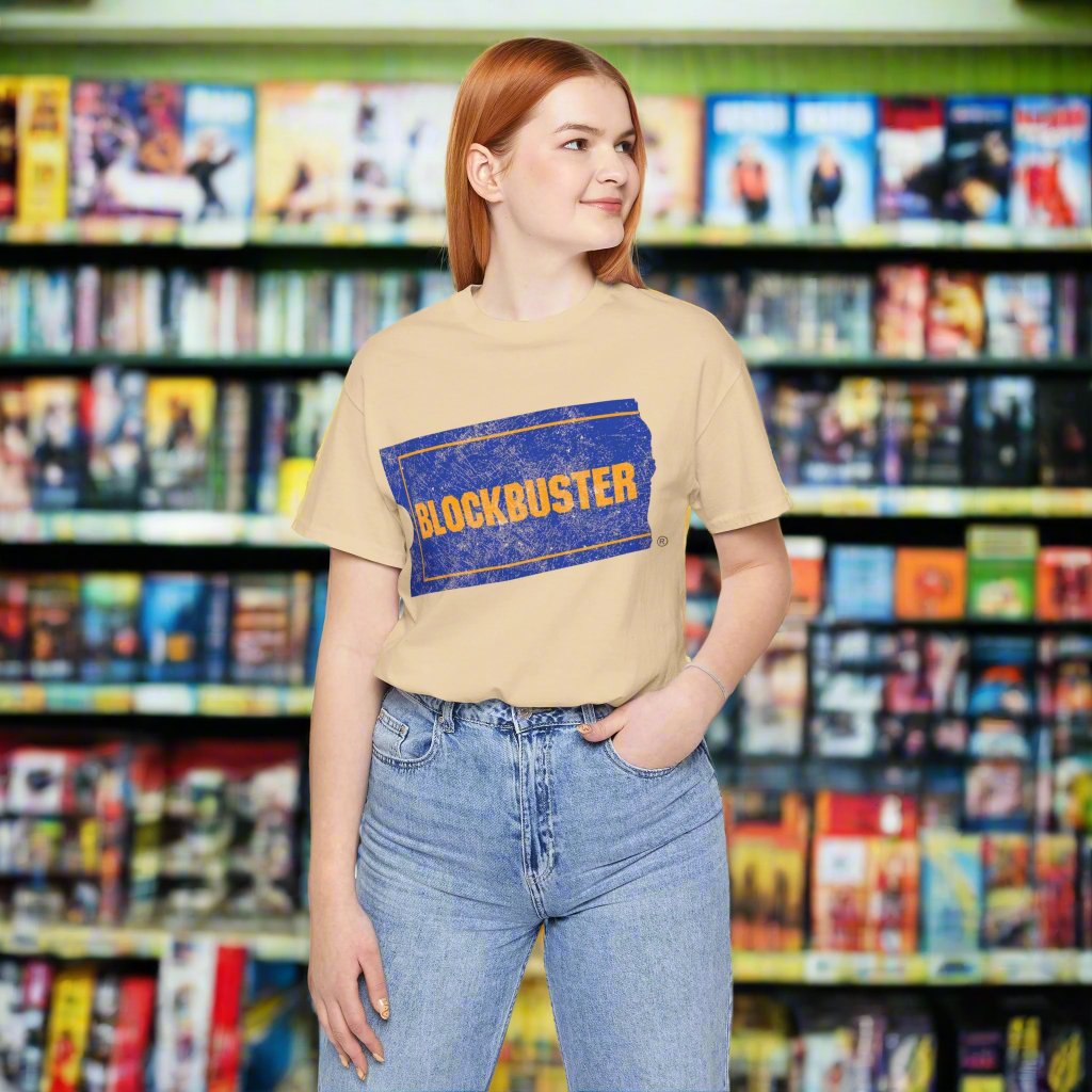 BLOCKBUSTER Video T-Shirt - Retro Movie Fan Apparel