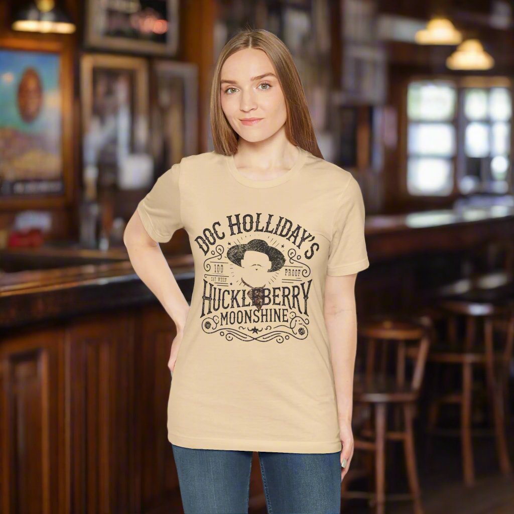 Doc Holliday's Huckleberry Moonshine T-Shirt - Unique Find