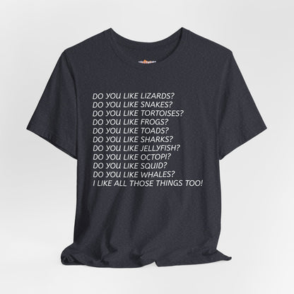 Do you like Lizards... Inspired by Tanner from Love on the Spectrum Fun T-Shirt, Fan Tee