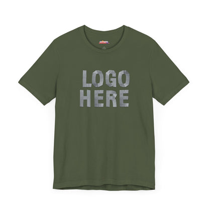 Logo Here (Duct Tape) funny T-Shirt for DIY Dad, Unisex Tee, DIY Dad Shirt, DIYer Shirt