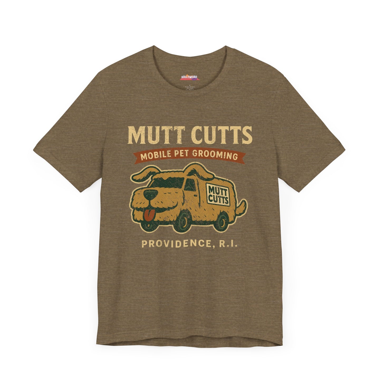 MUTT CUTTS Mobile Pet Groom T-Shirt, Dog Lover Tee, Animal Groomer Shirt, Funny Graphic Tee, Pet Salon Top, Dog Grooming Apparel