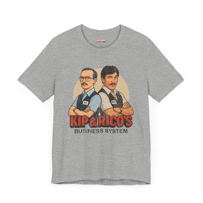 Napoleon Dynamite Kip & Rico's Business System Unisex T-Shirt, Movie Graphic Tee, Funny Cotton Shirt, Gift for Fans, Pop Culture Clothing