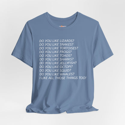 Do you like Lizards... Inspired by Tanner from Love on the Spectrum Fun T-Shirt, Fan Tee