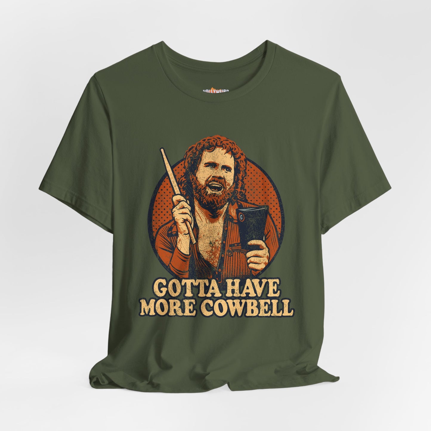 Cowbell Fan Tee, Will Ferrell SNL Shirt, Unisex Graphic T-Shirt, Funny Music Lover Top, Gift for Comedy Fan, Jersey Tee