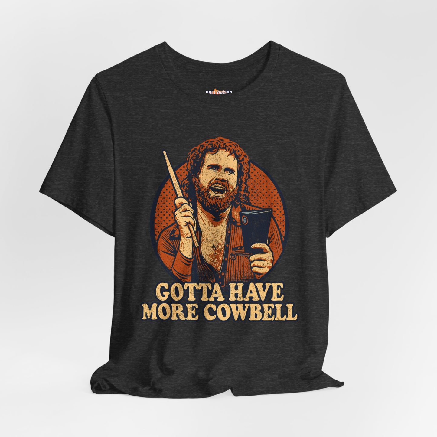 Cowbell Fan Tee, Will Ferrell SNL Shirt, Unisex Graphic T-Shirt, Funny Music Lover Top, Gift for Comedy Fan, Jersey Tee