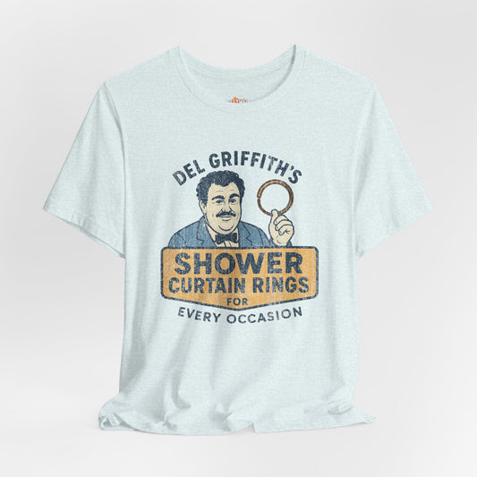 Del Griffith's Shower Curtain Rings Unisex T-Shirt