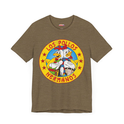 Los Pollos Hermanos Unisex T-Shirt - Breaking Bad Inspired Graphic Tee, Cool TV Show Merch, Classic Cotton Shirt, Trendy Pop Culture