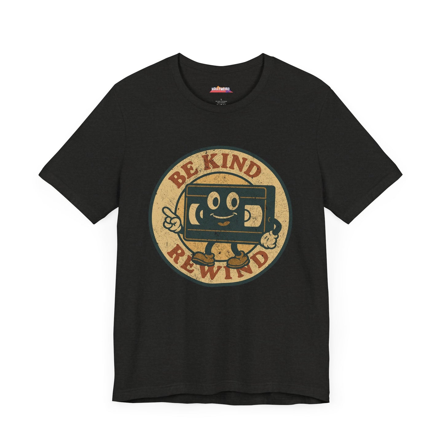 Retro VHS T-Shirt, Be Kind Rewind Tee, Unisex Graphic Top, Movie Lover Gift, 80s Vintage Tshirt