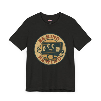 Retro VHS T-Shirt, Be Kind Rewind Tee, Unisex Graphic Top, Movie Lover Gift, 80s Vintage Tshirt