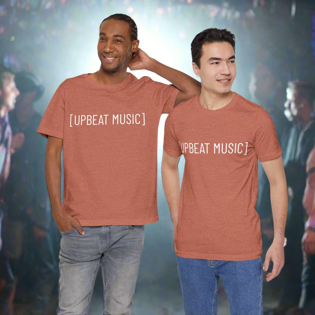 UPBEAT MUSIC] T-Shirt - Show Your Vibe with Captions