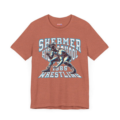 SHERMER High School Wrestling 1985 T-Shirt