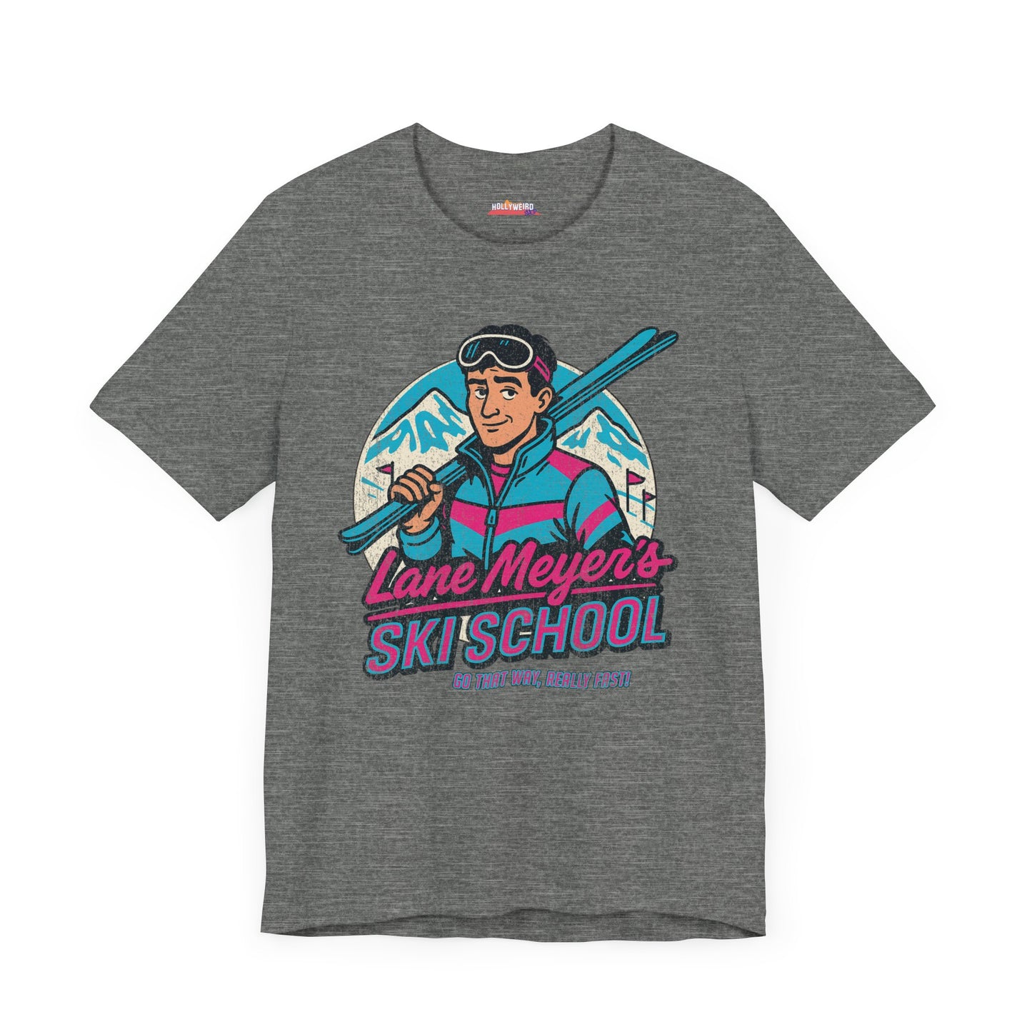 Lane Meyer's Ski School Inspired by Better Off Dead T-Shirt, Funny Retro Skiing Tee, Unisex Ski Lover Gift, Vintage Movie Quote Shirt, 80s
