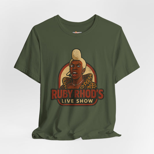 Ruby Rhod's Live Show Fifth Element Movie Inspired Unisex Tee, Fun T-Shirt Gift Idea, Short Sleeve Jersey Top
