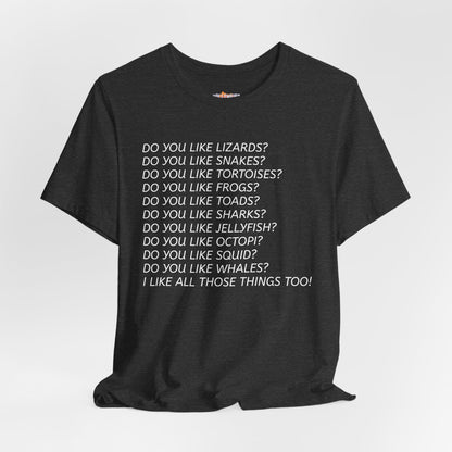 Do you like Lizards... Inspired by Tanner from Love on the Spectrum Fun T-Shirt, Fan Tee